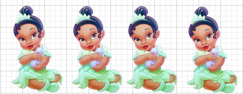 Baby Princess Tiana Treat Toppers
