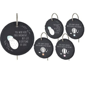 Child&#39;s Heart Grave Stick Marker Plaque Ornament Sign Infant Stillborn Baby Kids Memorial Slate Graveside Stake Headstone Grave Decor