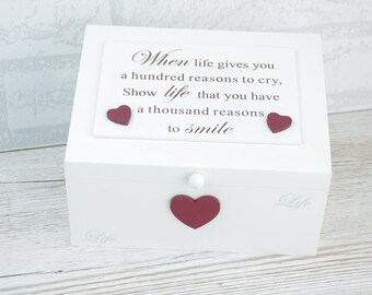Wedding Memory Box Chest Wooden Keepsakes Venue Decor Wooden 25x25cm F0518B