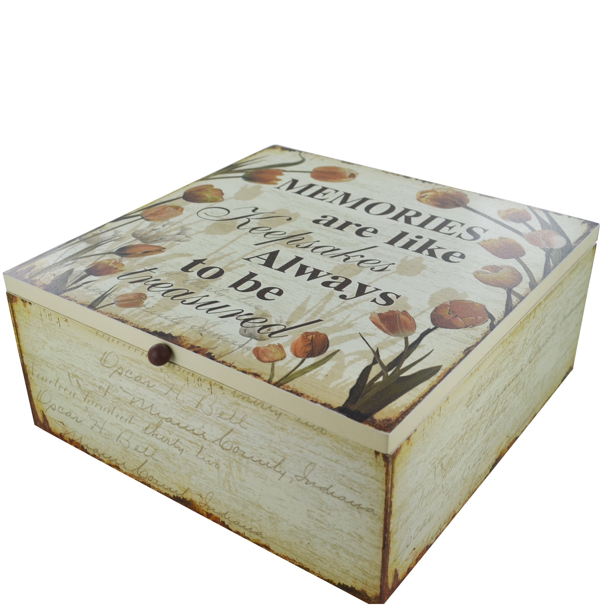 Memory Box Keepsake Chest Memories Always to Be Treasured - Etsy UK