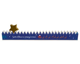 Santa Claus Wooden Advent Calendar with Moving Star