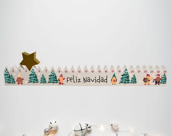 Feliz Navidad Gonks Advent Calendar: Interactive Wooden Countdown