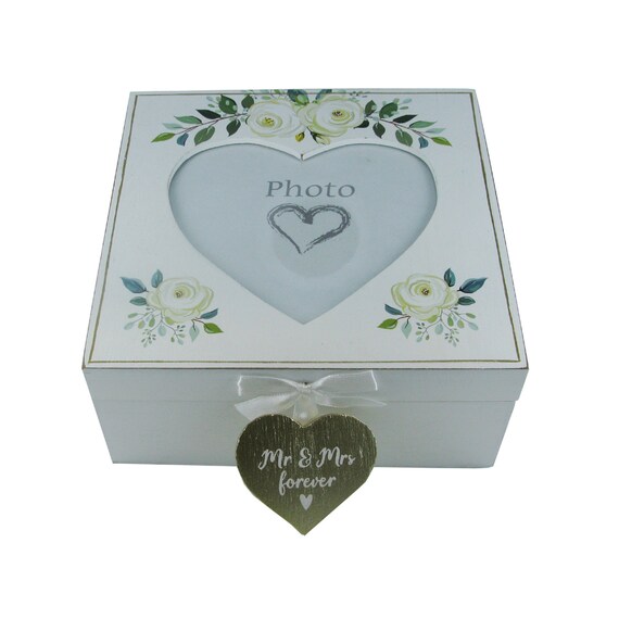 Wedding Memory Box Chest Wooden Keepsakes Venue Decor Wooden 25x25cm F0518B