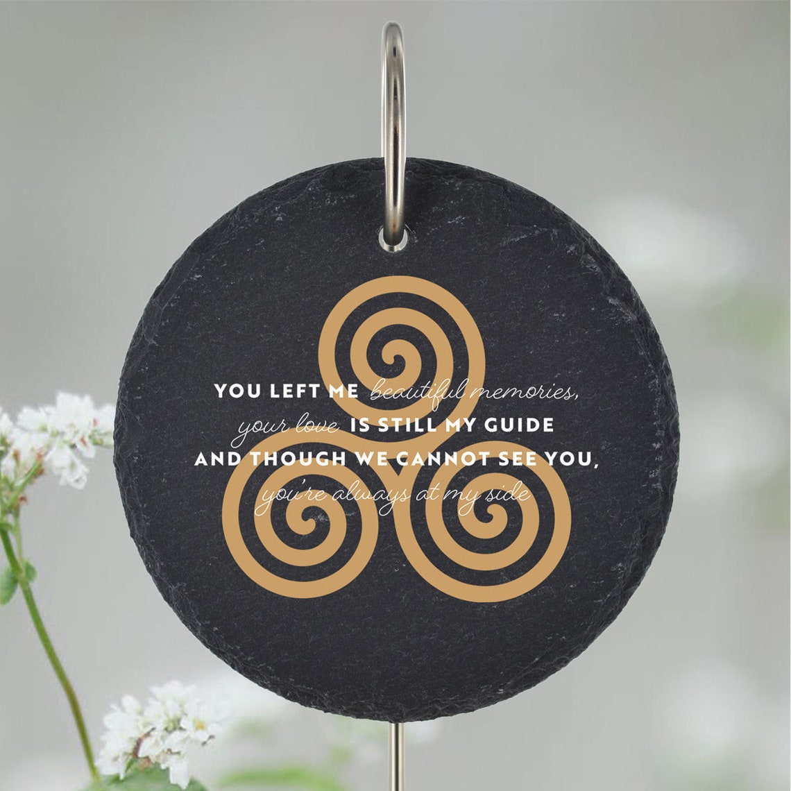 Celtic Ritual Markers Celtic Knot Slate Grave Marker, Irish Emblem Memorial Plaque - Etsy