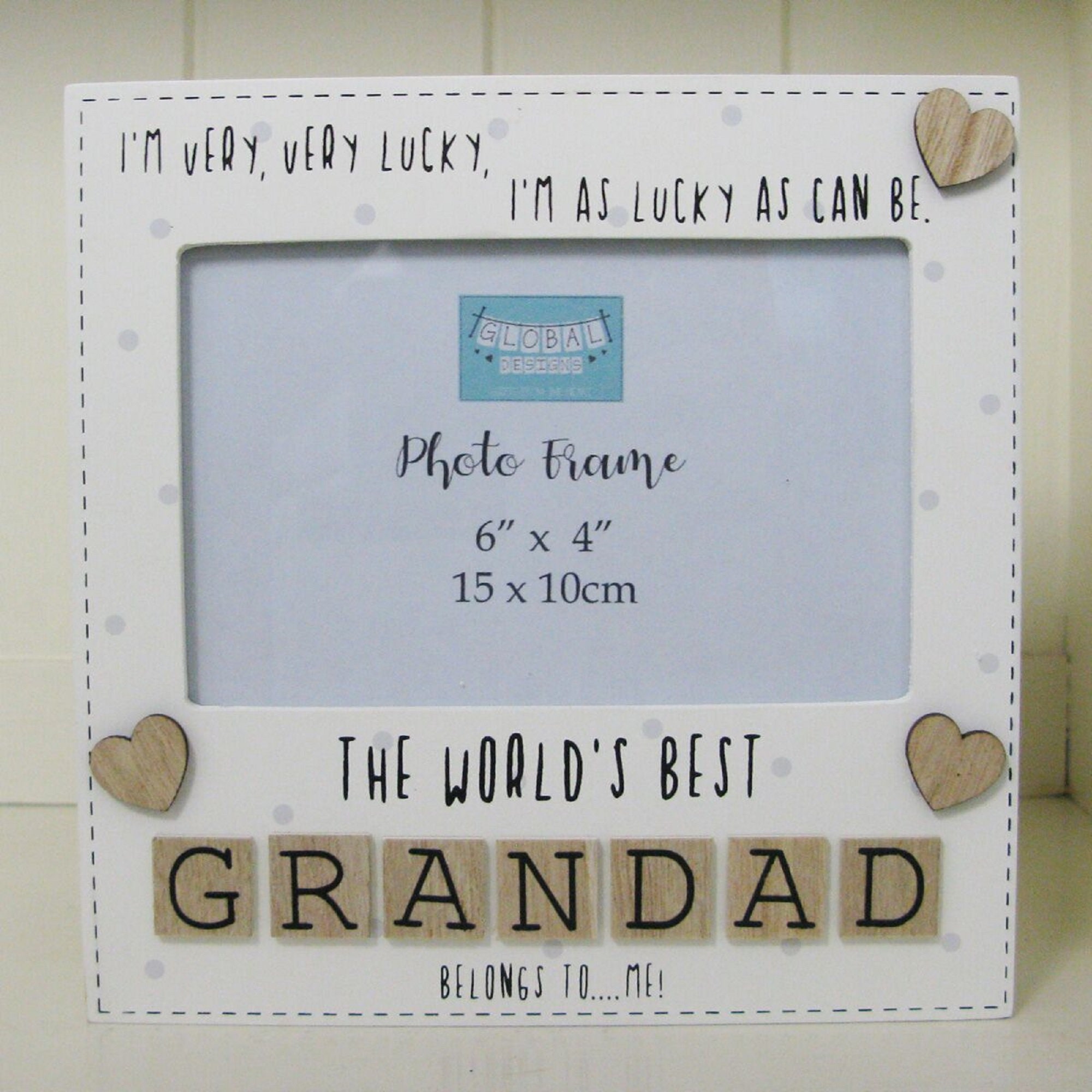 Photo Frame the Worlds Best Grandad Tile Art Grandfather Gift Etsy