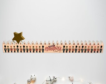 Nutcracker Advent Calendar: Interactive Wooden Christmas Countdown
