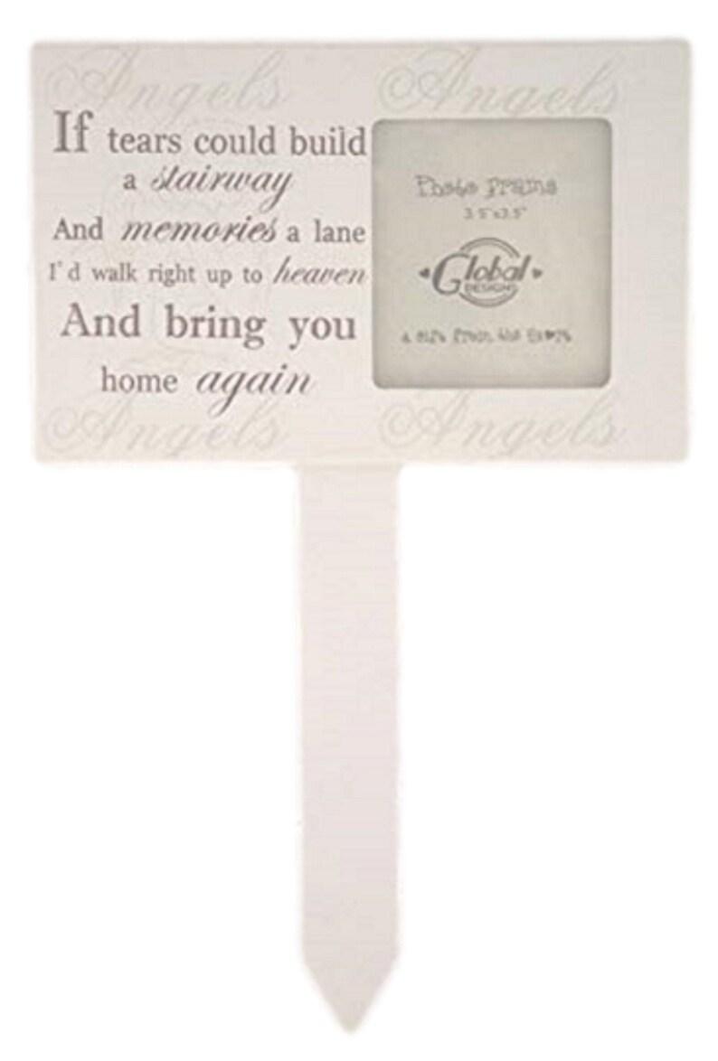 Personalised Graveside Memorial Grave Marker & Photo Frame Etsy