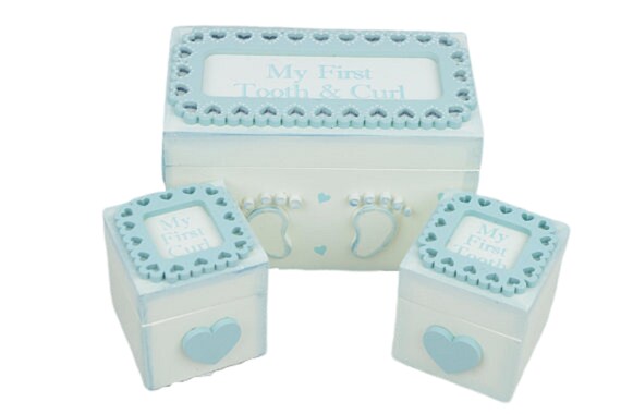 my first tooth and curl keepsake box