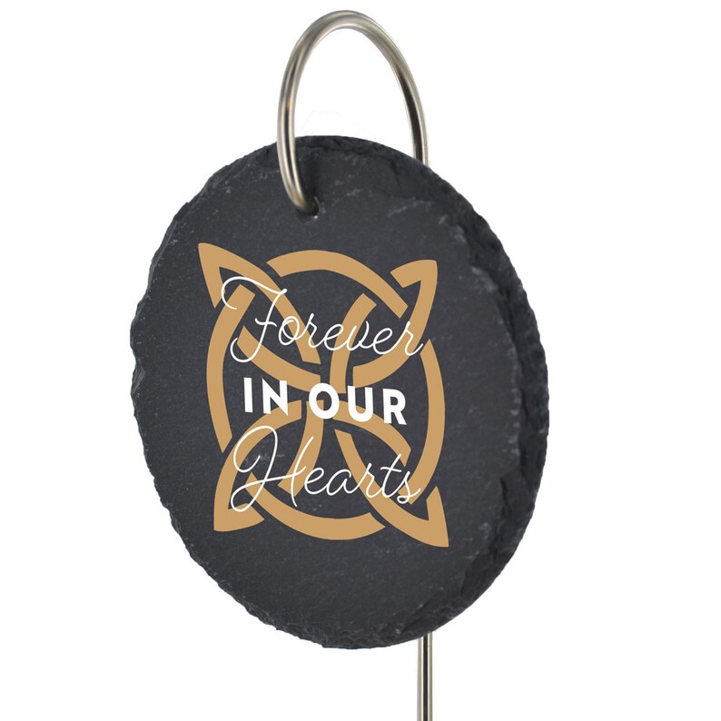 Celtic Ritual Markers Celtic Knot Slate Grave Marker, Irish Emblem Memorial Plaque - Etsy
