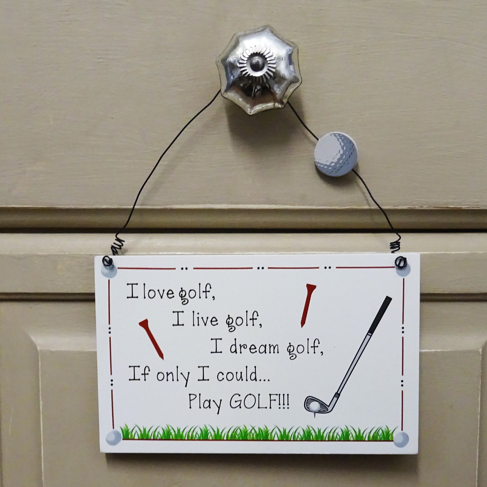 Golf Plaque Golfers Gift Humour Fun Sign Birthday Secret Santa Etsy UK