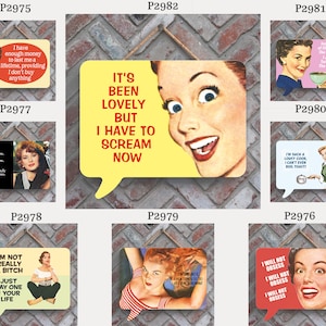 Hilarious Pin Up Vintage Women Plaques Workplace Funny Office Home Décor