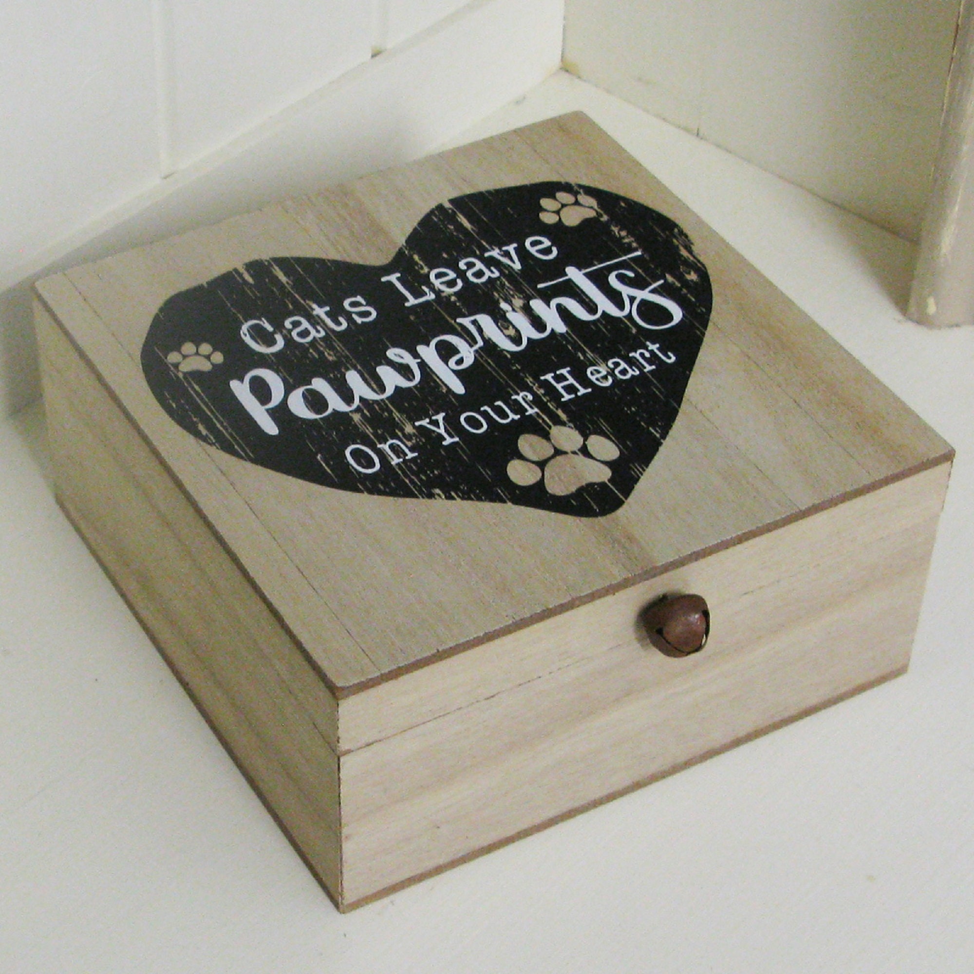 Cat Memory Box Keepsake Cat's Leave Pawprints on Your Etsy