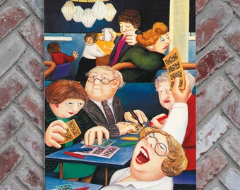 Vintage 1991 FIRST EDITION 'bouncers' by Beryl Cook in