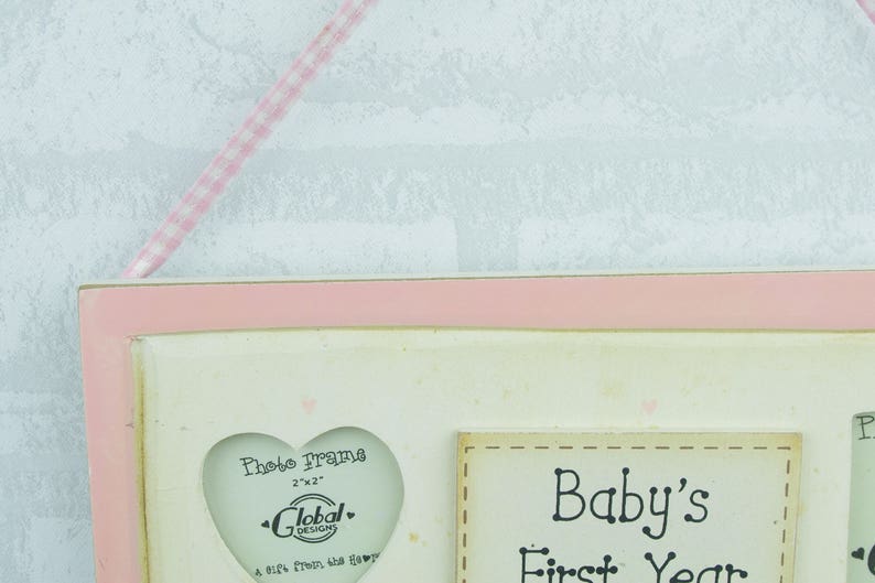 Baby Photo Frame Daughter Scan Picture Pink Thank Heaven For Little Girls F1053A