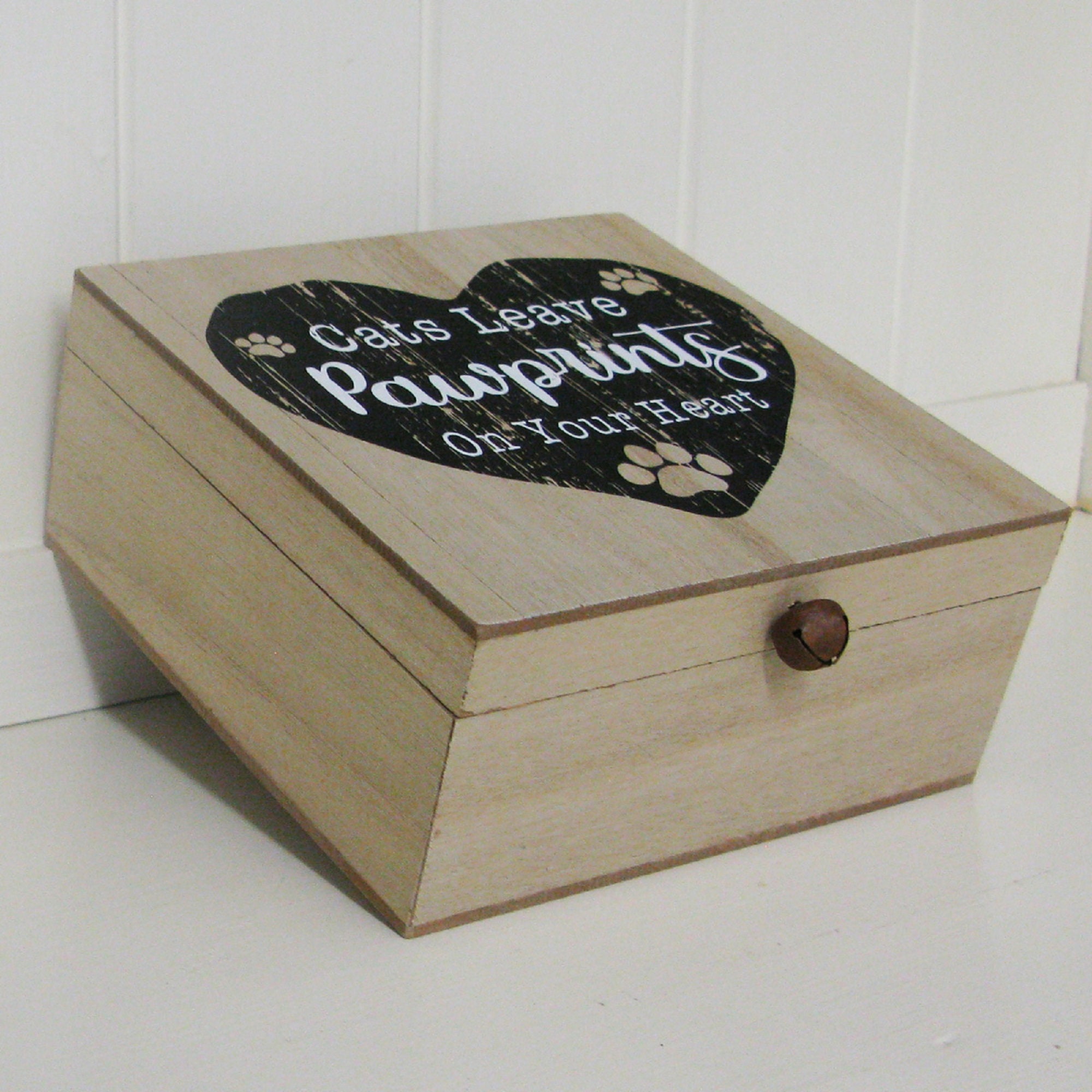 Cat Memory Box Keepsake Cat's Leave Pawprints on Your Etsy