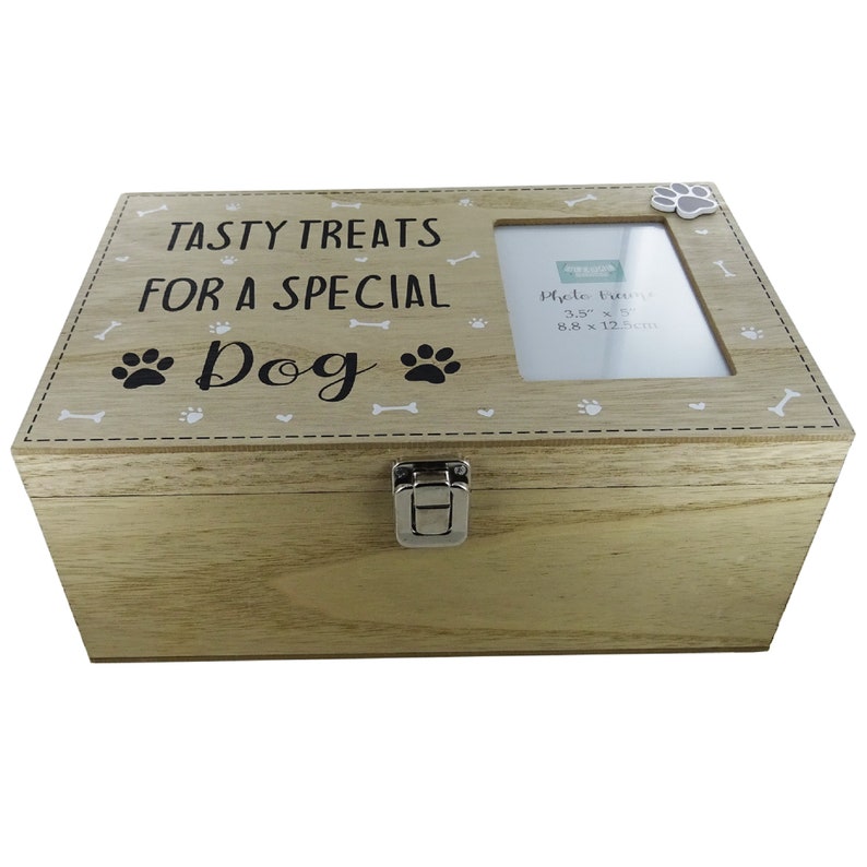 Dog Treats Food Storage Container Holder Biscuits Barrel Wood Etsy