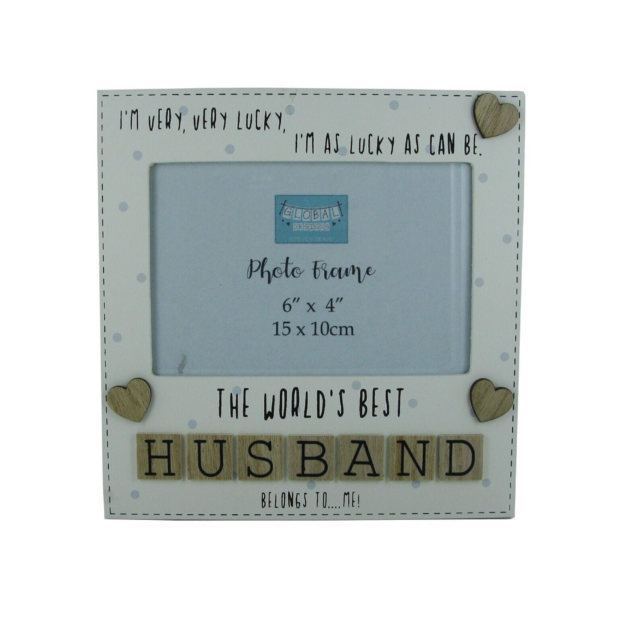 Photo Frame The Worlds Best Husband 1st Anniversary Gift Wood Etsy