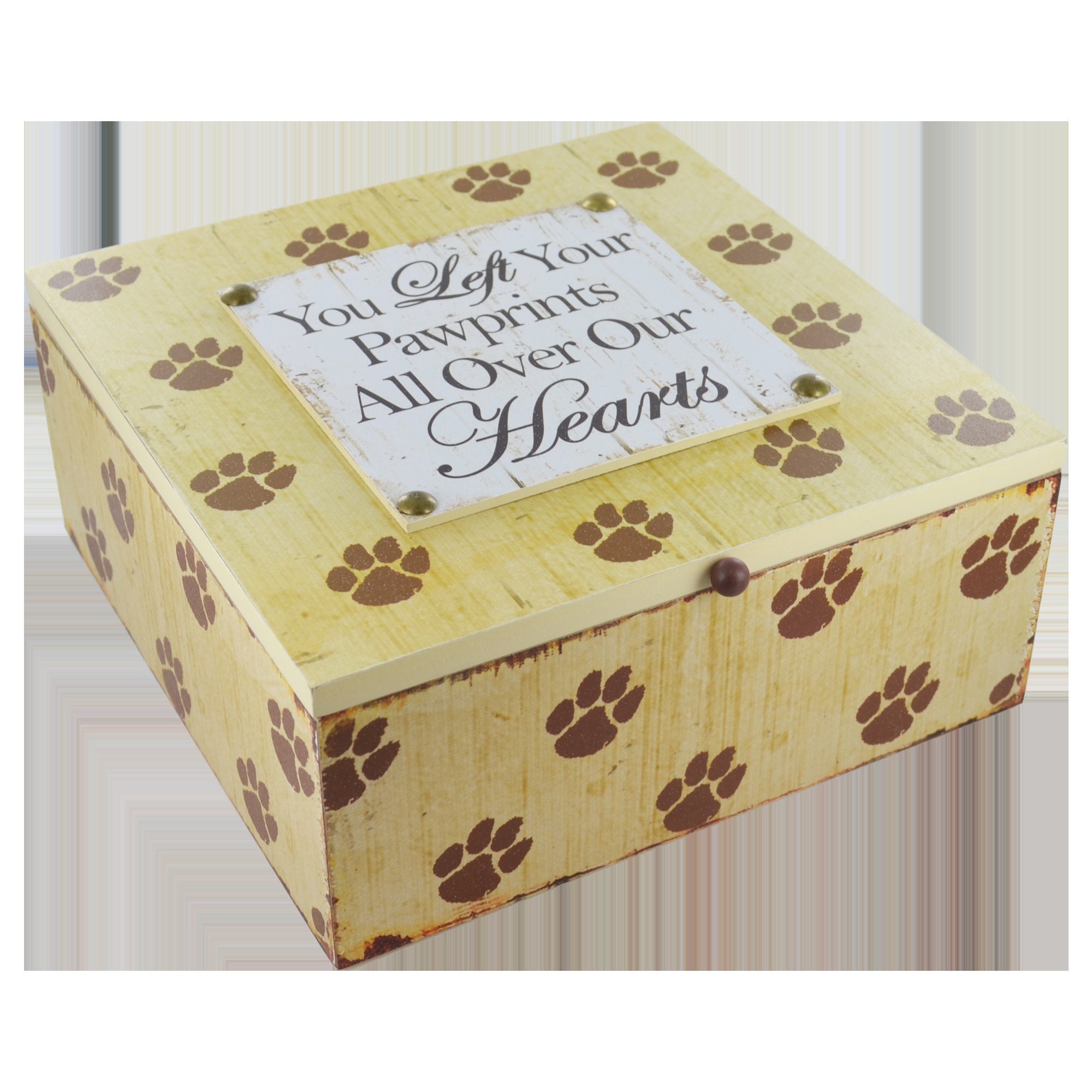 Pet Memory Box Dog Or Cat Keepsakes Ashes Container You Left Etsy