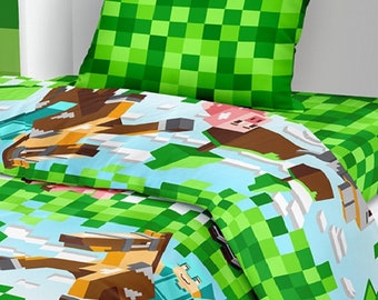 boys minecraft bedding