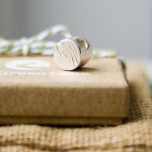 Contemporary Fingerprint Bracelet Charm Bead