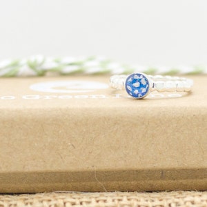 Memorial Ashes Bobble ring, Ashes Jewellery, Ashes Keepsake, Pet Memorial