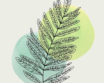 Fern Digital Download Art Print