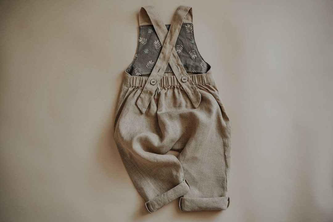 Linen Girl Overalls Jumpsuit Baby Linen Toddler Romper - Etsy