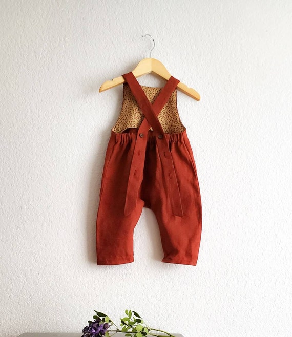 linen baby overalls