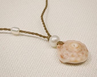 Puka Shell Necklace, Hawaiian Shell Jewelry, Handmade Beach Necklace, Boho Surfer Necklace, Coastal Jewelry, Wild Kaia