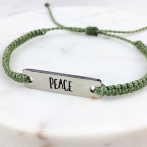 Pulsera de Amuleto de la Paz
