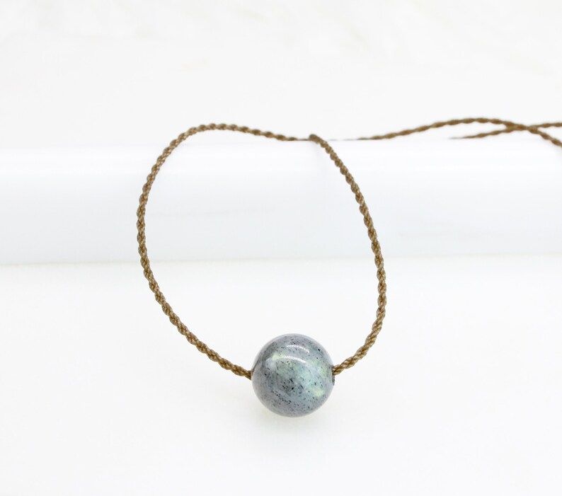 Labradorite Beaded Rope Necklace
