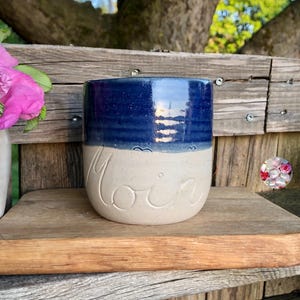 Moin mug north blue ceramic stoneware north mug sea sea love north mug sea mug coffee mug PotsofSoul design hand-made