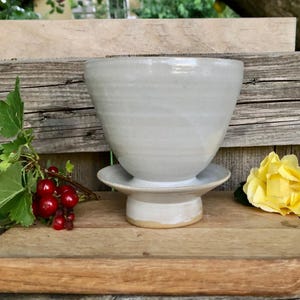 Coffee filter 102 hand filter ceramic hand filter cup filter coffee hand brewed / ceramic filter filter coffee handmade Pots of Soul white