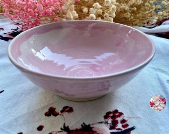 Portasapone rotondo a spirale, rosa pastello // Decorazione in ceramica per bagno // Ceramica per bagno fatta a mano da PotsofSoul Design