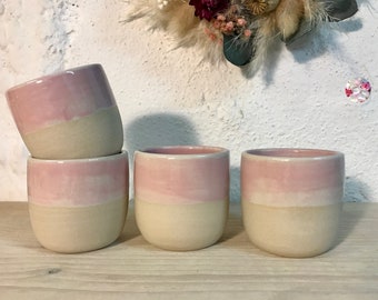 1 espresso cup pink cotton candy 60 ml // Small cup for espresso Ceramic espresso cup Small ceramic cup Espresso cup PotsofSoul