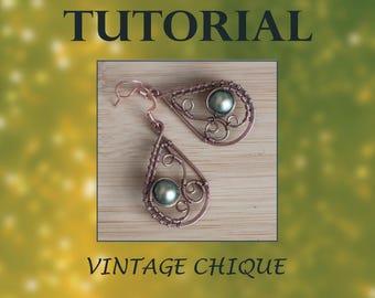 Wire Wrapped Earring Tutorial: DIY Boho Jewelry (PDF)