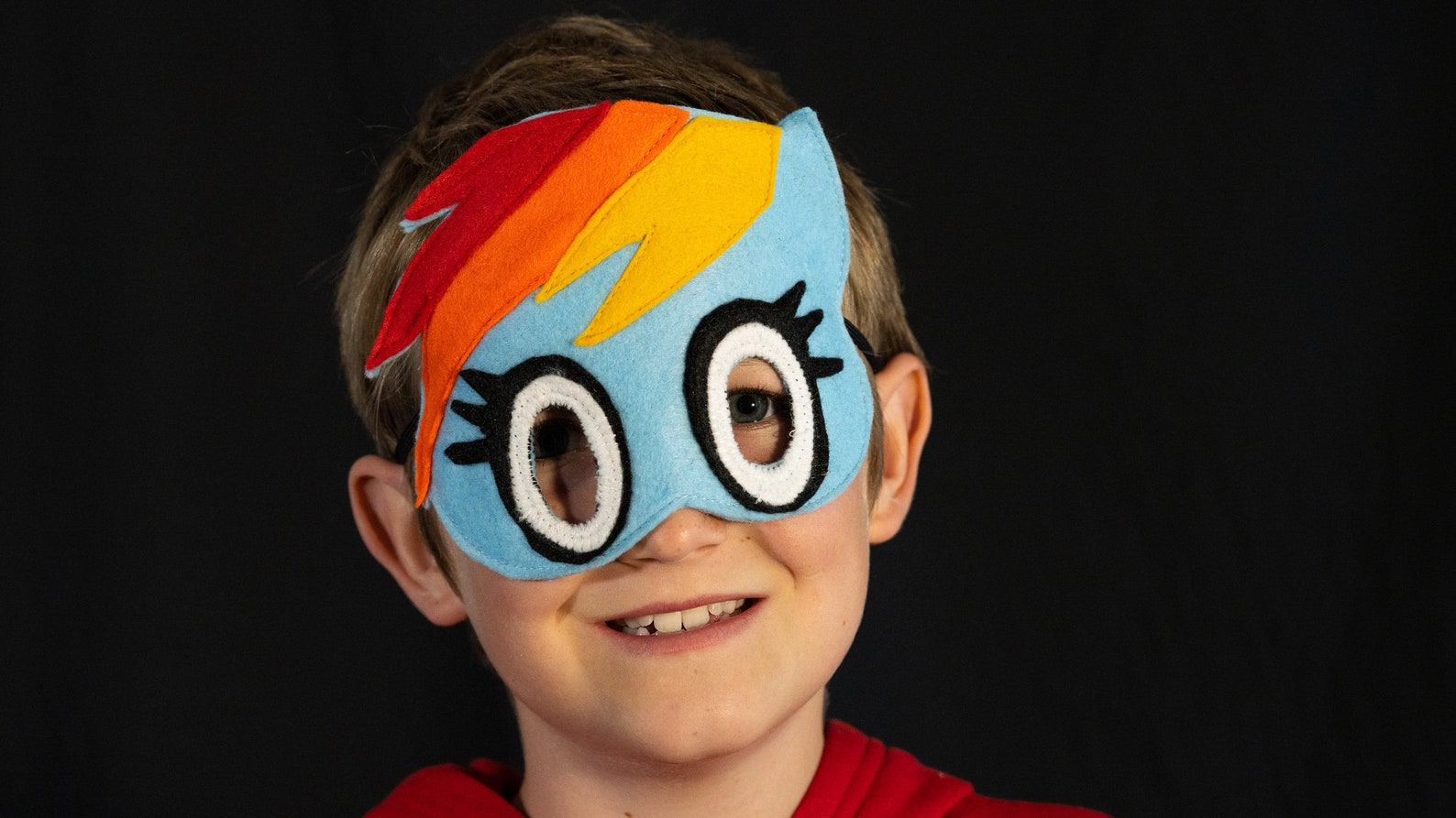 kids rainbow dash felt mask etsy