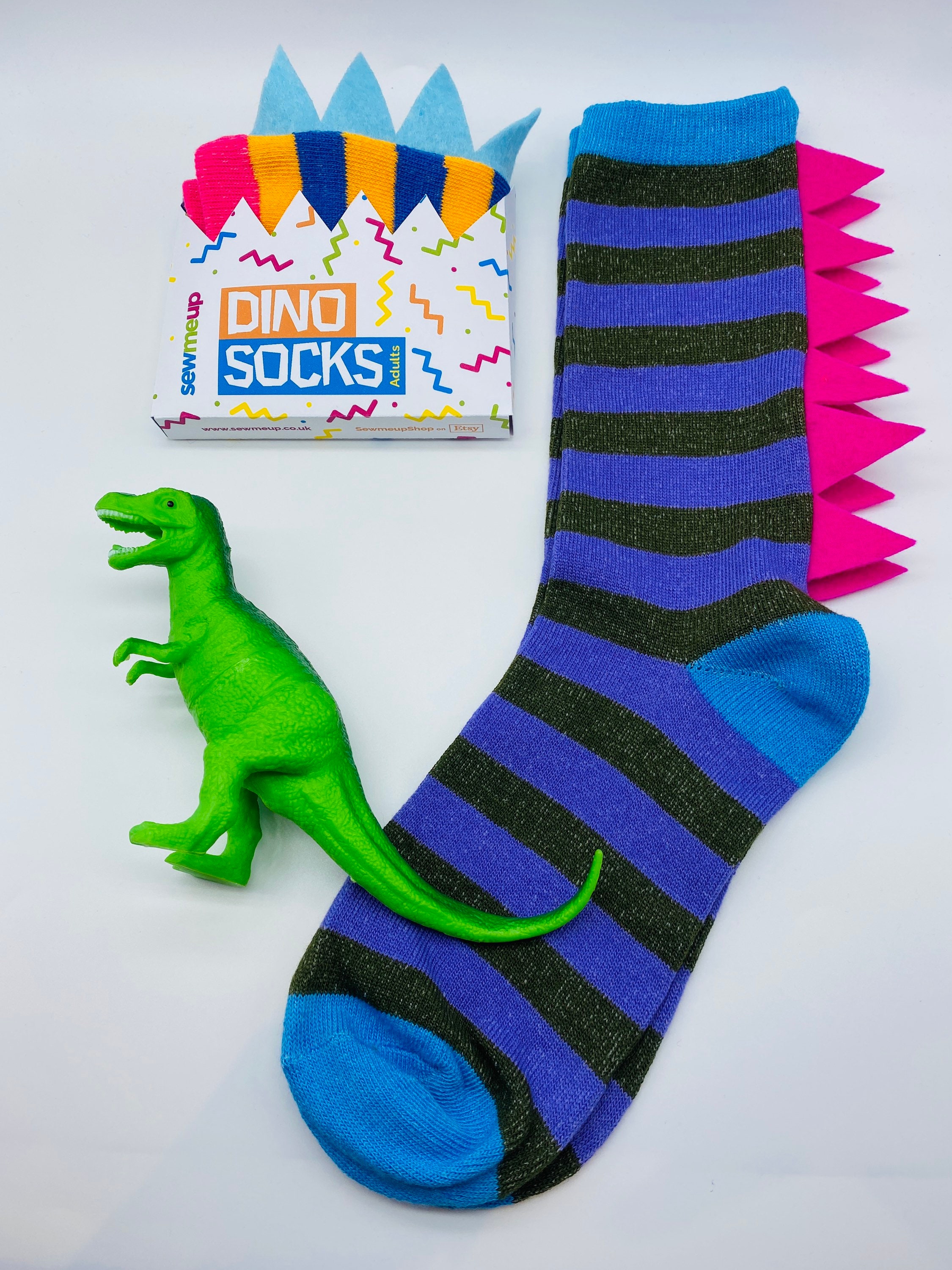 calcetas locas de dinosaurio