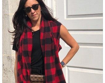 buffalo plaid vest canada