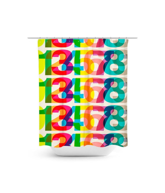 Helvetica Graphic Shower Curtain Typography Design Helvetica Graphic Shower Curtain, Graphic Shower Curtains
