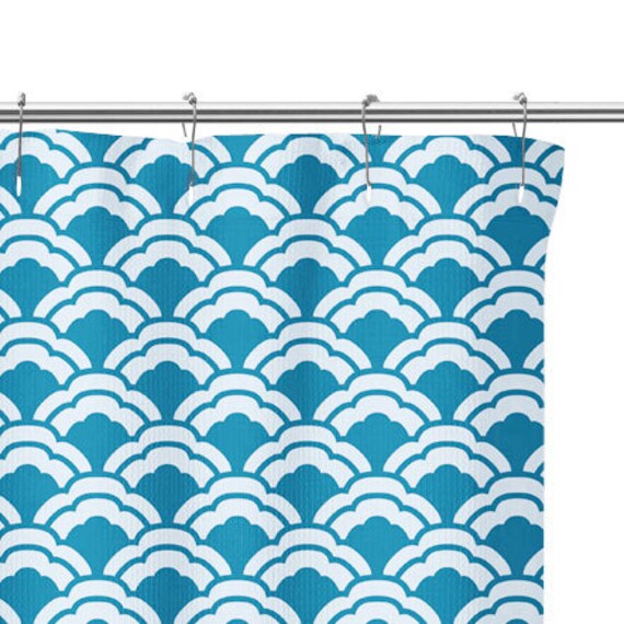Furoshiki Shower Curtain Asian Inspired Shower Curtain Etsy