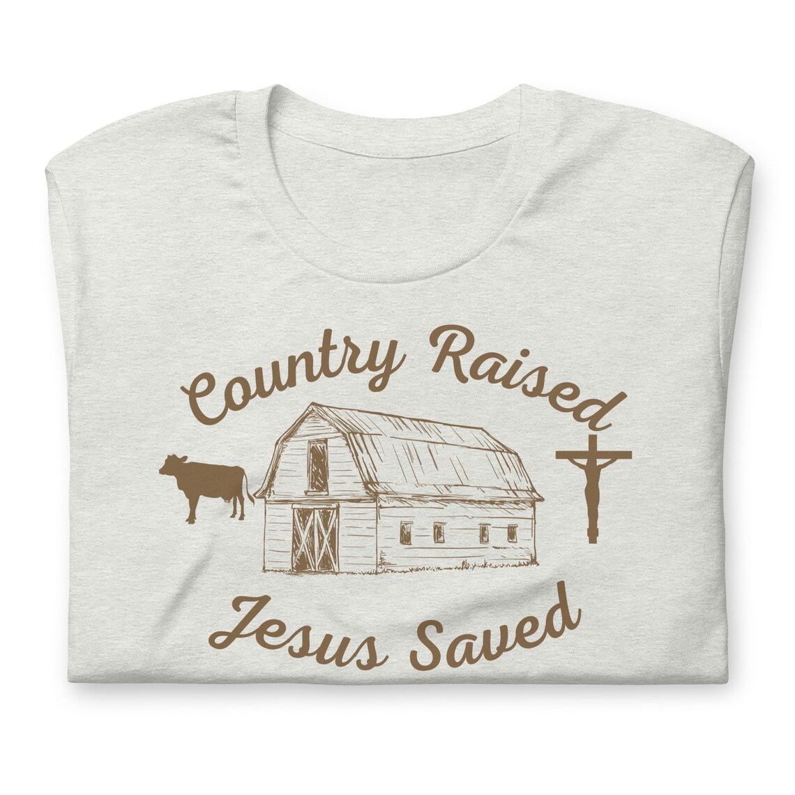 Fields Raised Us. Faith Fuels Us Cropped Tee main image 0