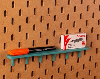 Shelf 24x2.5 cm - Printboard - Fits IKEA Skadis pegboards