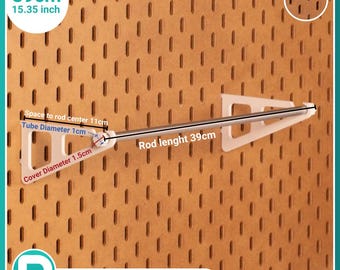 Handy aluminum roll holder for your IKEA Skadis pegboard!