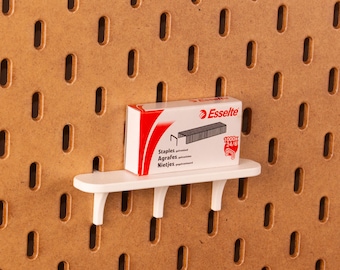 Shelf 12x2.5 cm - Printboard - Fits IKEA Skadis pegboards