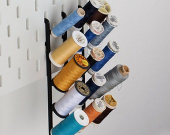 Thread holder for your Skadis pegboard up to 5 spools with overhang