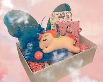 Magical Fairy Unicorn Kit w/ Light Up Fairy Wings/Tutu - Kids Pretend Play - Dress Up