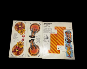 Vintage 1976 McDonald’s Paper Pole Vault And Racing Games Complete!!.