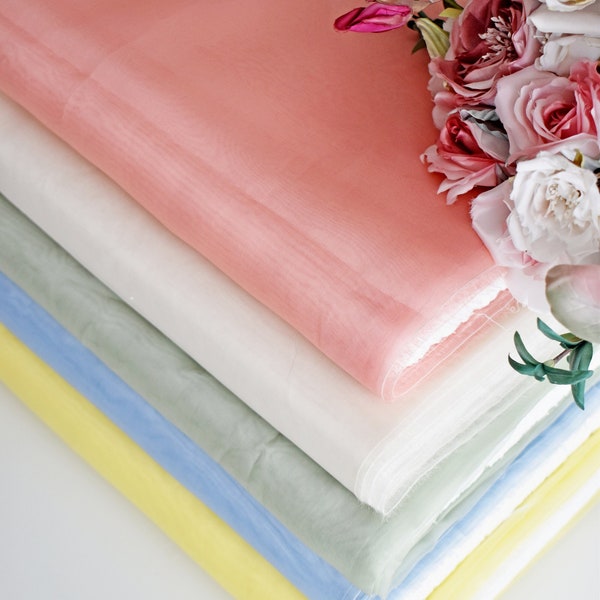 Silk organza for luneville embroidery,Silk organza fabric,