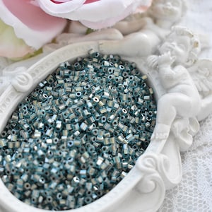 Perline Toho Hexagon color oro con fodera Aqua 11/0, perline Giappone 20 gr
